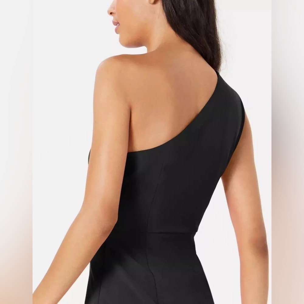 Calvin Klein Draped One Shoulder Black Gown, Size 12, EUC—worn once!! - Picture 3 of 7